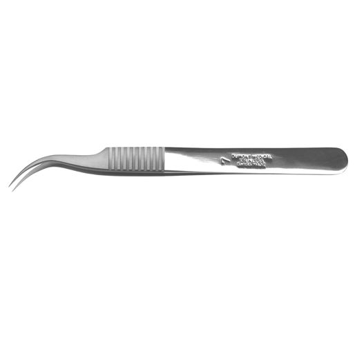 No7 Curved Tweezers Angled Fine Point Stainless Steel Non Magnetic  #7 Tweezers 