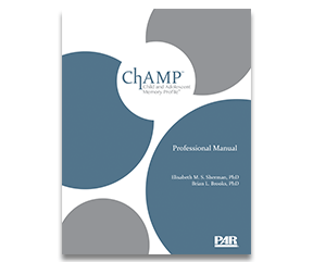 Product-image-Child and Adolescent Memory Profile (ChAMP)