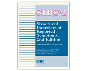 Product-image-Structured Interview of Reported Symptoms, 2nd Edition (SIRS-2)