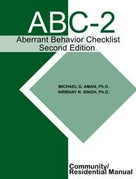 Aberrant Behavior Checklist Second Edition Abc 2